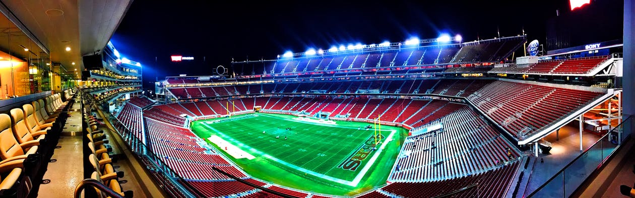 Stadium Lighting at Super Bowl - LED Light & Power
