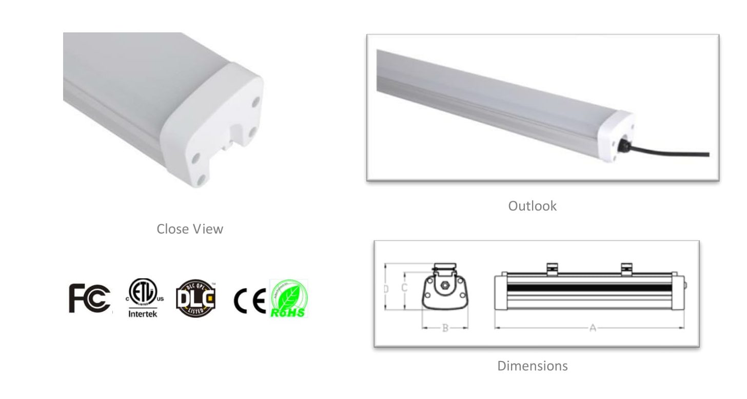 LEDLAP Vapor Tight Light